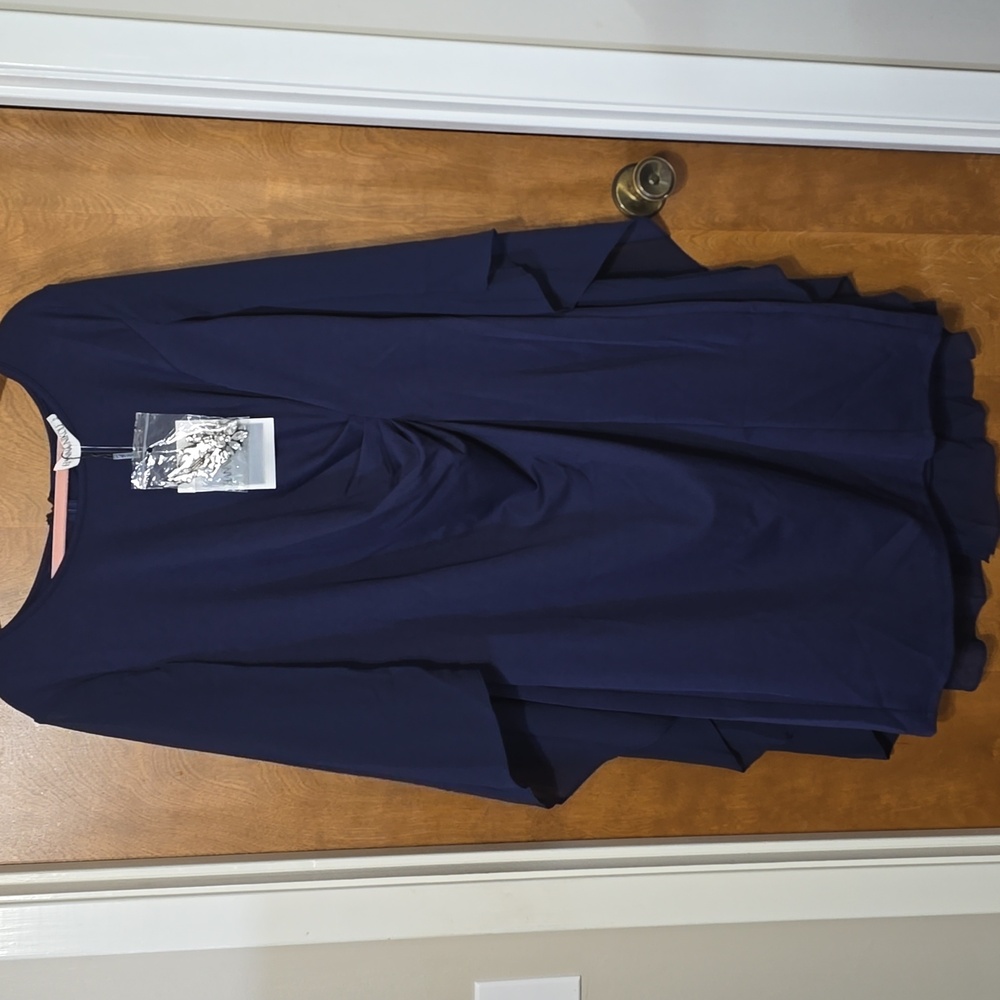 Elegant Navy Midi Dress